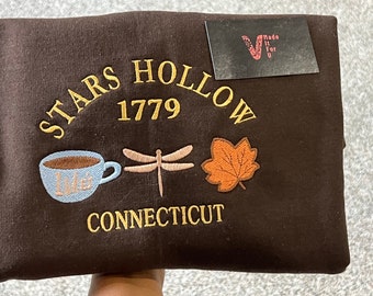 Stars Hollow Embroidered Sweatshirt: Gilmore Girls Fall Crewneck