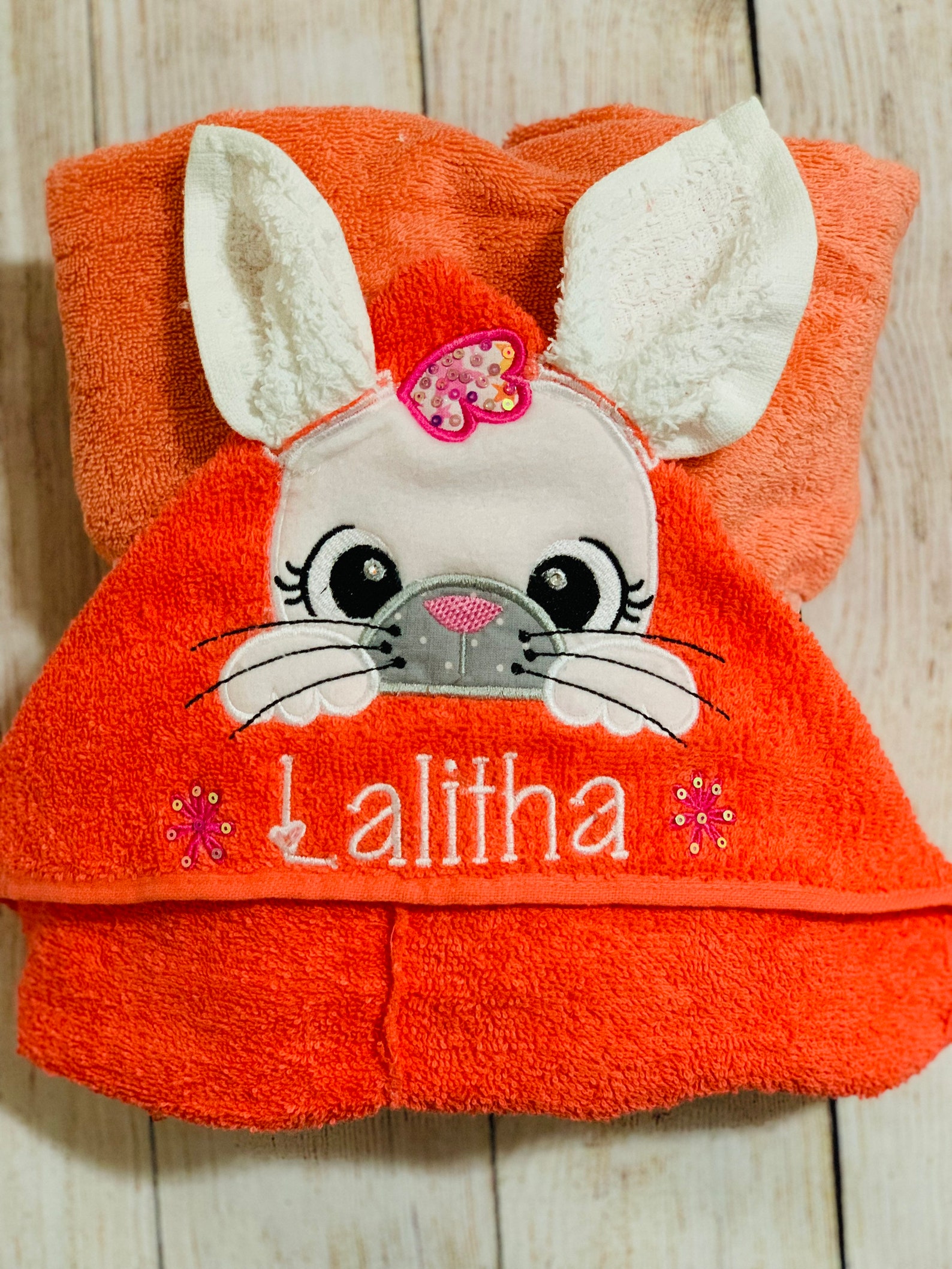 Girl Bunny Hooded Toweleaster Bunny Towelkids Hooded Towelbath Towel