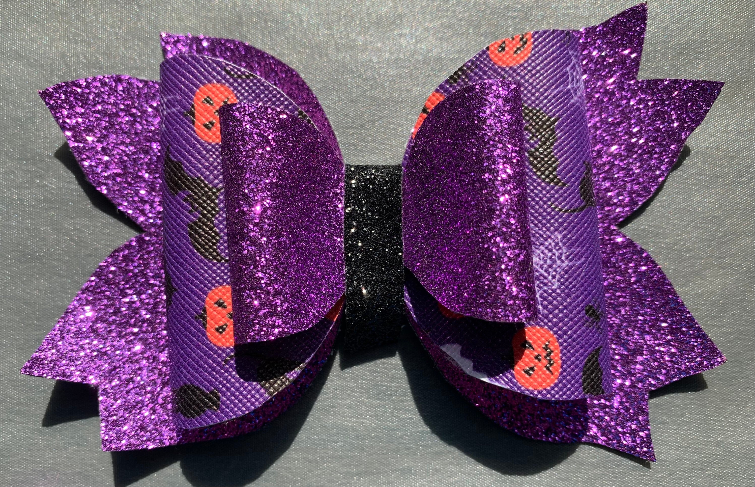 Halloween Girl Hair Bows Pumpkin Hair Bow Clips Trick or Etsy UK