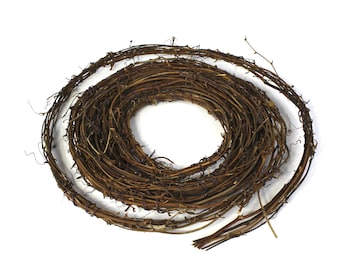 15ft Long naturally dried grapevine garland