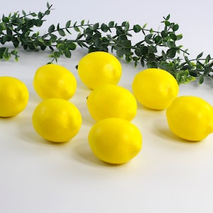 Limón artificial. conjunto de 8