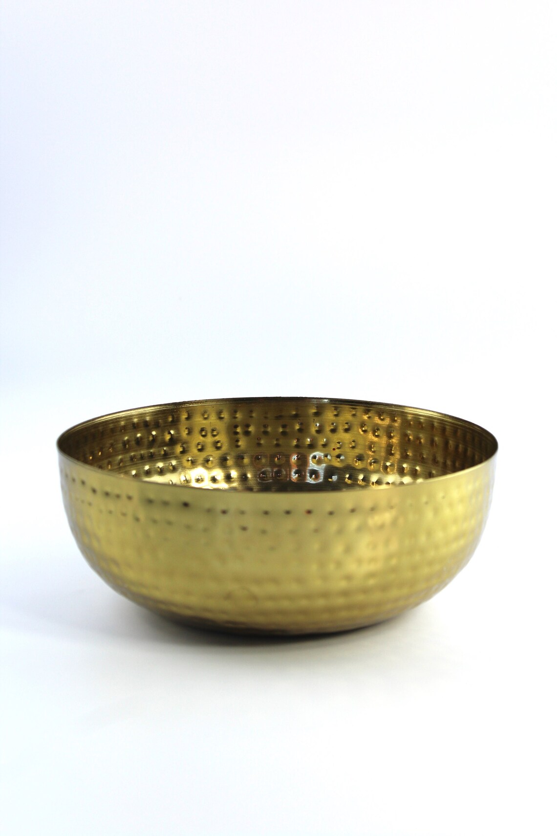 Hammered Gold Metal Bowl. Size 8 1/4'' Diameter X 3 Etsy