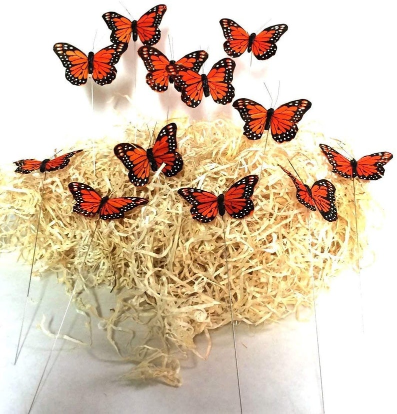 3'' monarch butterfly pack of 12 image 1