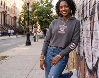 Hillman College Crop Hoodie