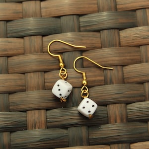 Mini Dice Dangle Earrings