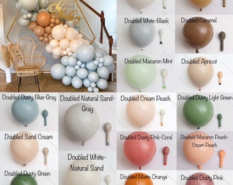 5/10/12/18in Doubled Stuffed Matte Balloons DIY Balloons Garland Arch Kit Baby Shower Birthday Party Wedding Gender Reveal Decor