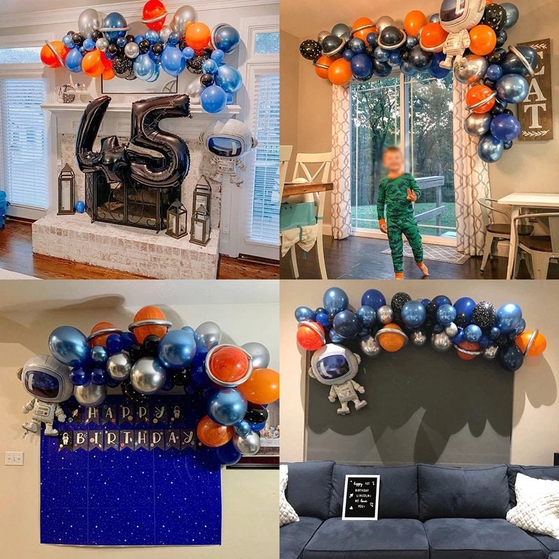20 Globos Espaciales De Galaxia – Incluye Planetas, Astronauta, Cohete Y OVNI, Decoración Temática Para Fiestas Infantiles