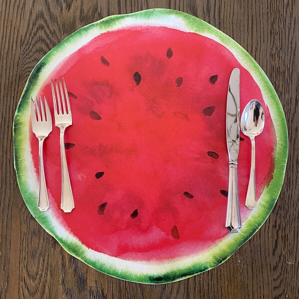 Watermelon Placemats Etsy
