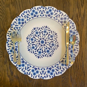 Chinoiserie Placemat- Blue and White