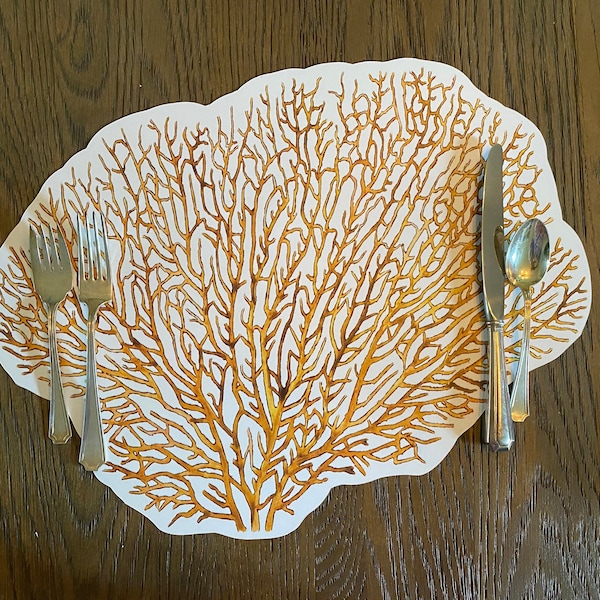 Coral Placemats Etsy
