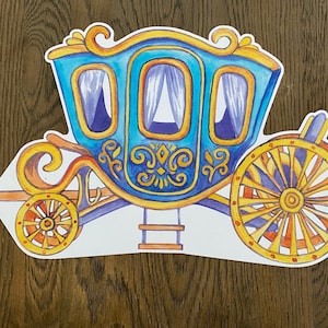 Princess Carriage Placemat, Princess Placemat, Gift for Girl, Princess Gift, Child Placemat, Child Gift, Birthday Gift, Kid Gift, Princess