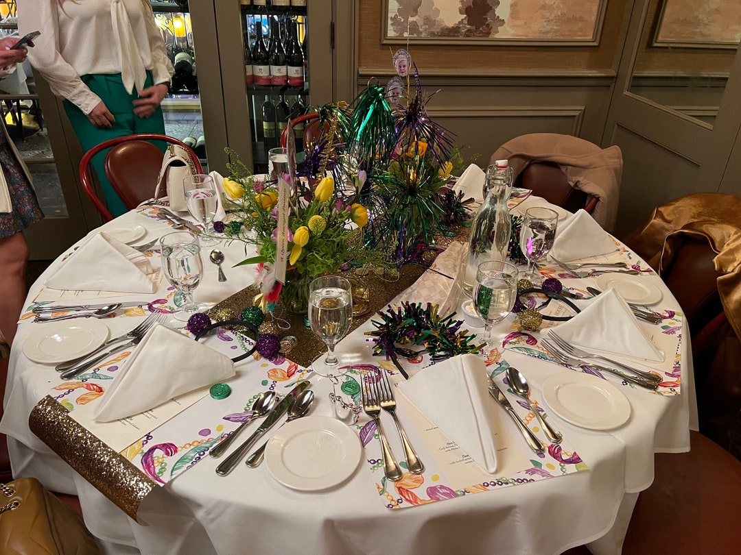 Mardi Gras Paper Placemats Pad New Orleans Louisiana Child Learning