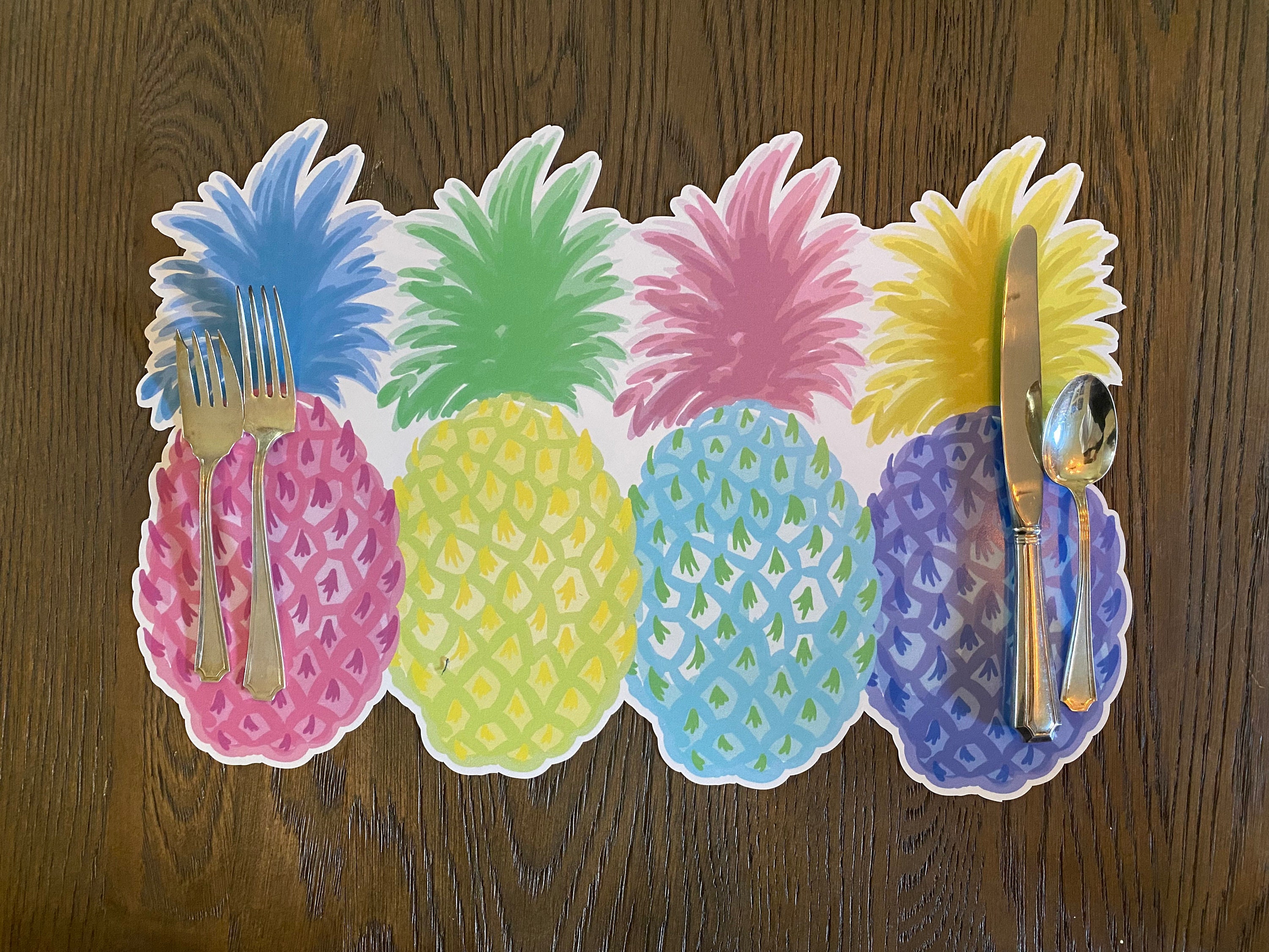 Pineapple Placemats Etsy