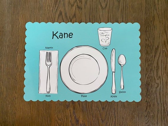 Personalized childrens placemats cheap