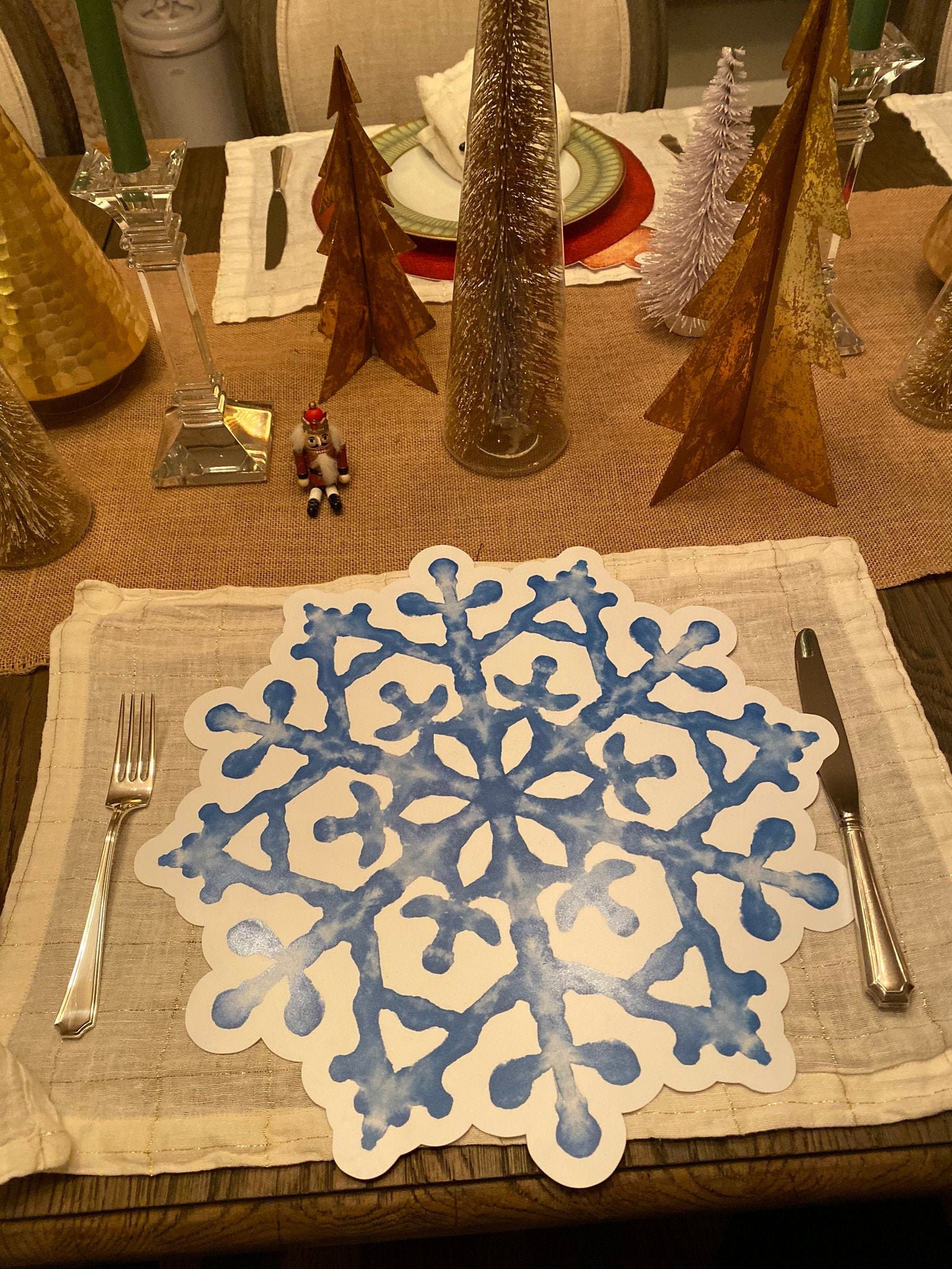Snowflake Placemat Etsy