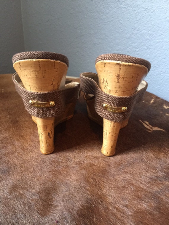 Colin Stuart Wedge Sandals sz 8 - image 4