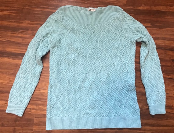 Elegant Sky Blue Sweater Medium - image 1