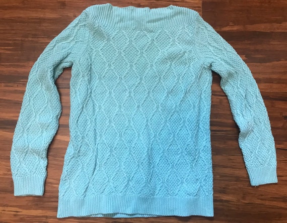 Elegant Sky Blue Sweater Medium - image 3