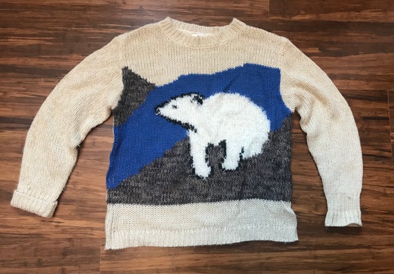 Fantastic Polar Bear Sweater Medium - image 1