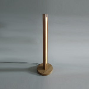 LED-torn, bok, appstyrning, designerlampa i trä Tornlampa Belysning Dekorativ lampa