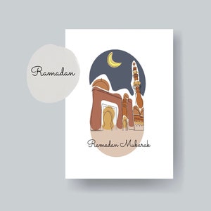 Ramadan Mubarak | Bayramin Mübarek | Ramadan karte | Ramadan Kareem | Ramadan fest | Glückwünschkarte