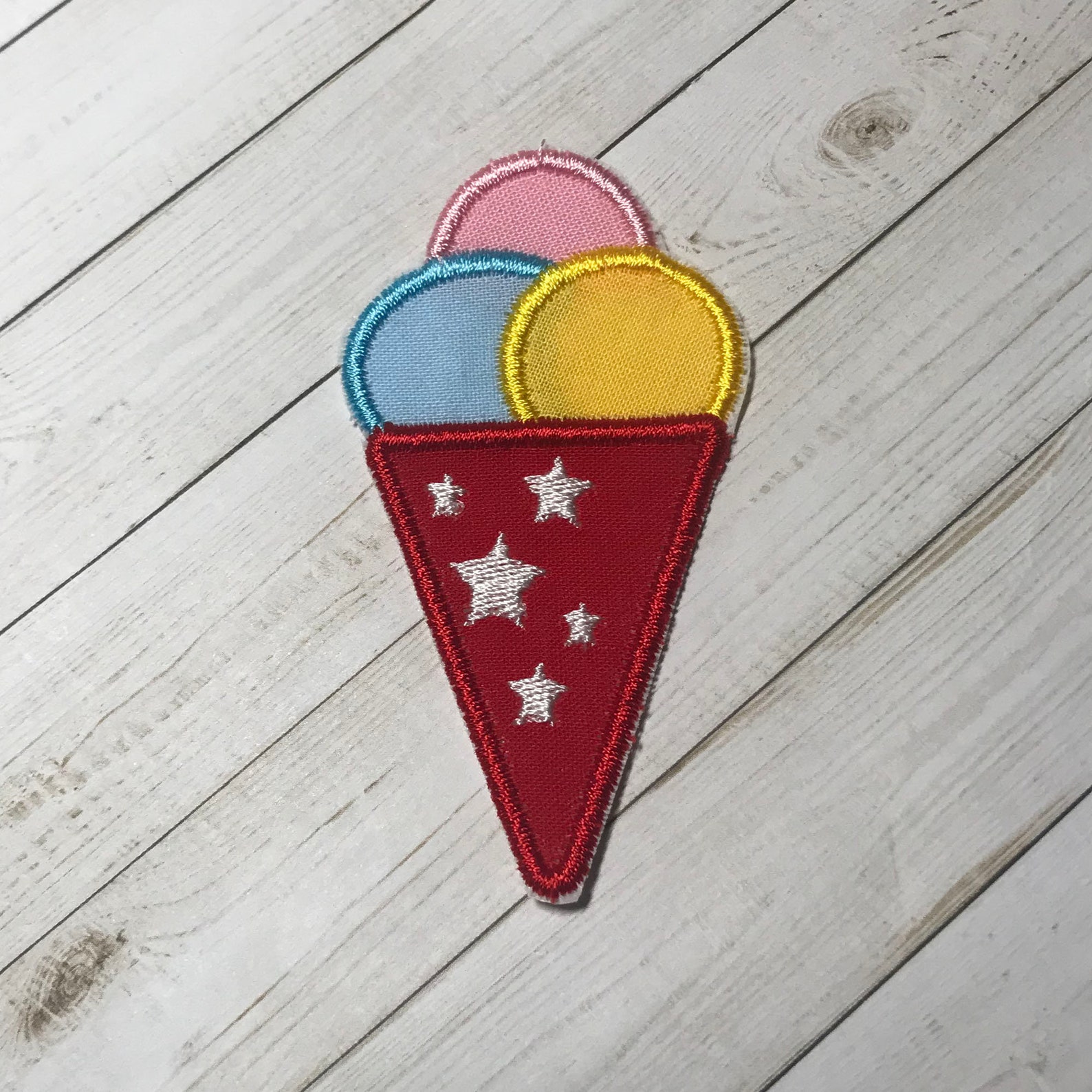 Ice Cream Cone Embroidery Design Etsy