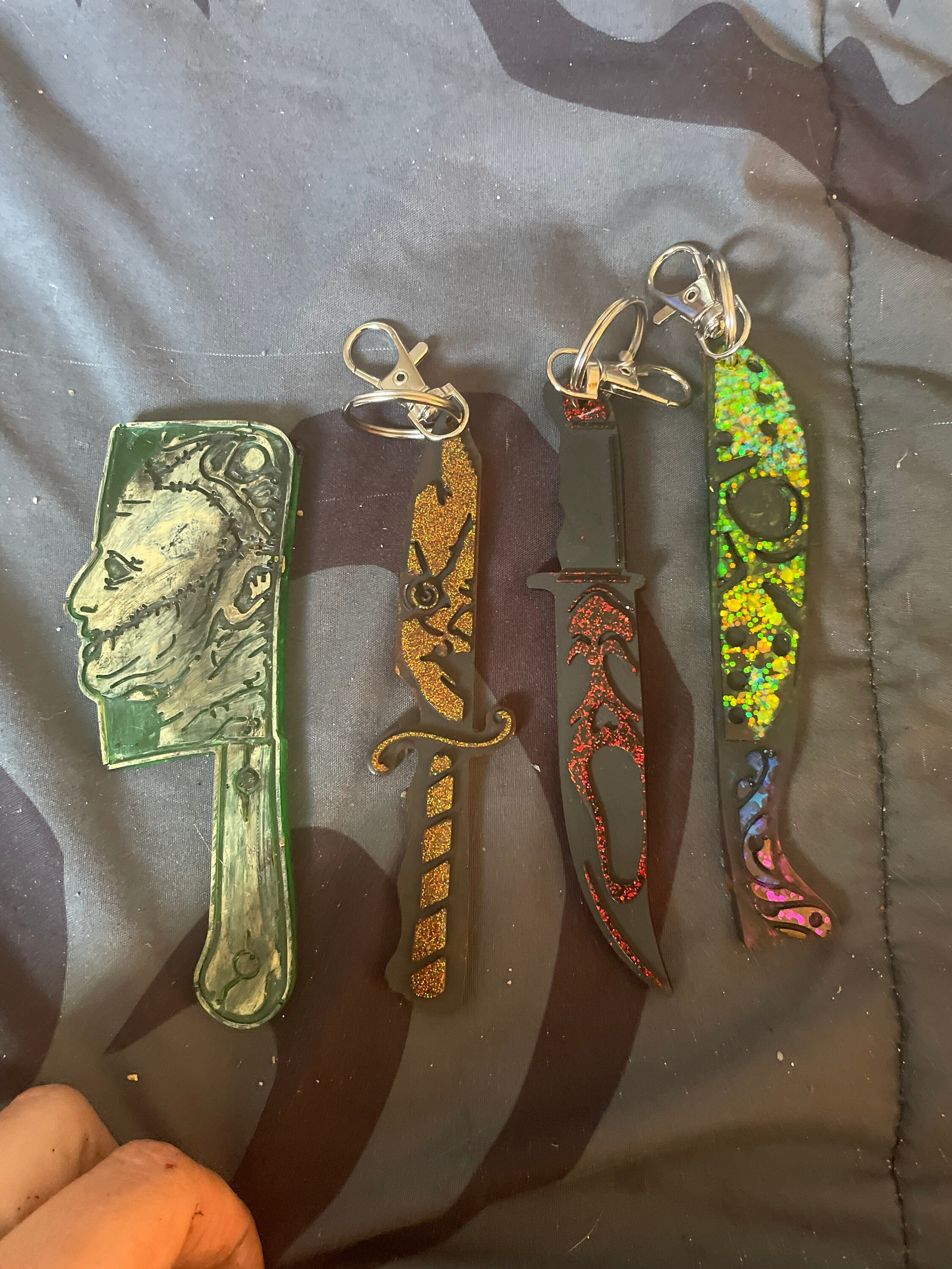 Horror Knife Keychains Etsy