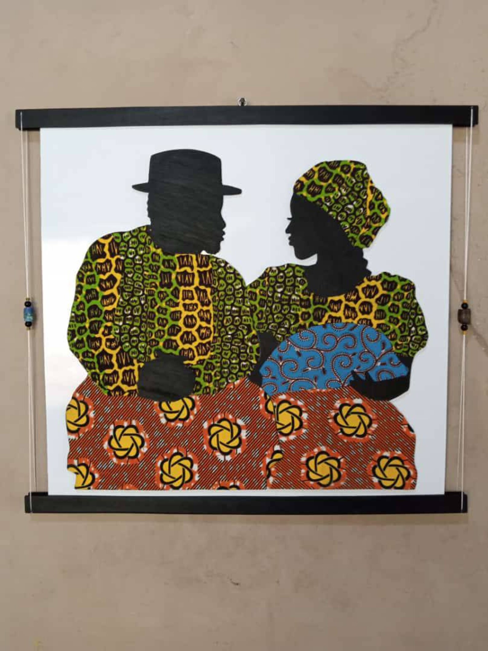 Stunning African design/African design frame/African Art Etsy