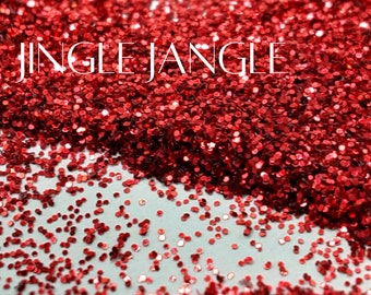 Ultra-Fine Red Glitter - Metallic finish polyester glitter for epoxy crafts, tumblers and pens, nail art and paper crafts - 2oz by weight