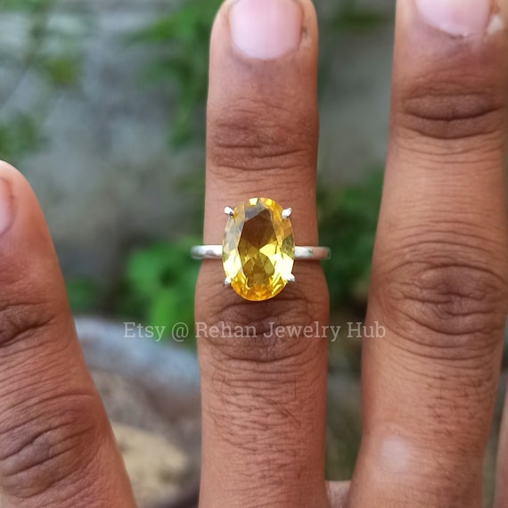 Buy yellow topaz outlet ring online