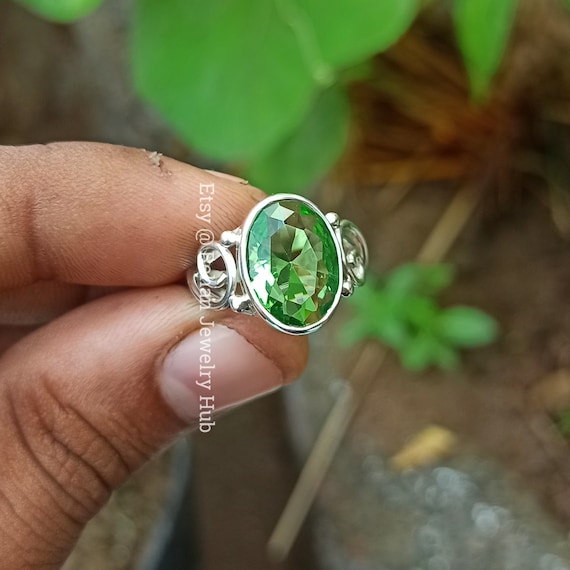 Brilliant Native American Navajo Turquoise 2 Peridot Sterling Silver Enormous Ring Brilliant Native American Navajo Turquoise 2 Peridot Sterling Silver Enormous Ring
