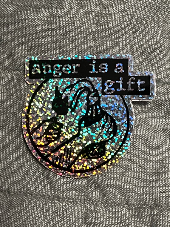 Rage Against the Machine - Anger is a Gift Glitter Vinyl Sticker