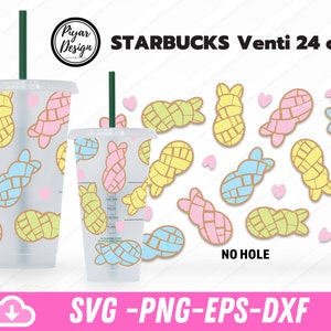 Lapin de Pâques Conchas Venti sans trou Svg, Pâques Conchas Svg, lapin Pâques Svg, Pâques motif sticker plein Wrap pour Venti Cold Cup 24 Oz Svg