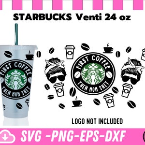 Mom Coffee Lover SVG: Venti Cold Cup Design (Digital Download)