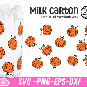Milchtüte Kürbisse Halloween SVG, Herbst Kürbis SVG, Herbst Saison SVG, Kürbis Spice SVG, Thanksgiving Milchtüte 16oz Tumbler Warp