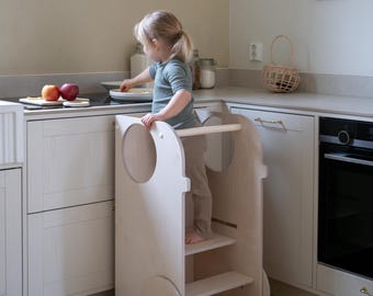 VERSO ラーニングタワー 3-in-1 – キッチン用モンテッソーリ幼児用