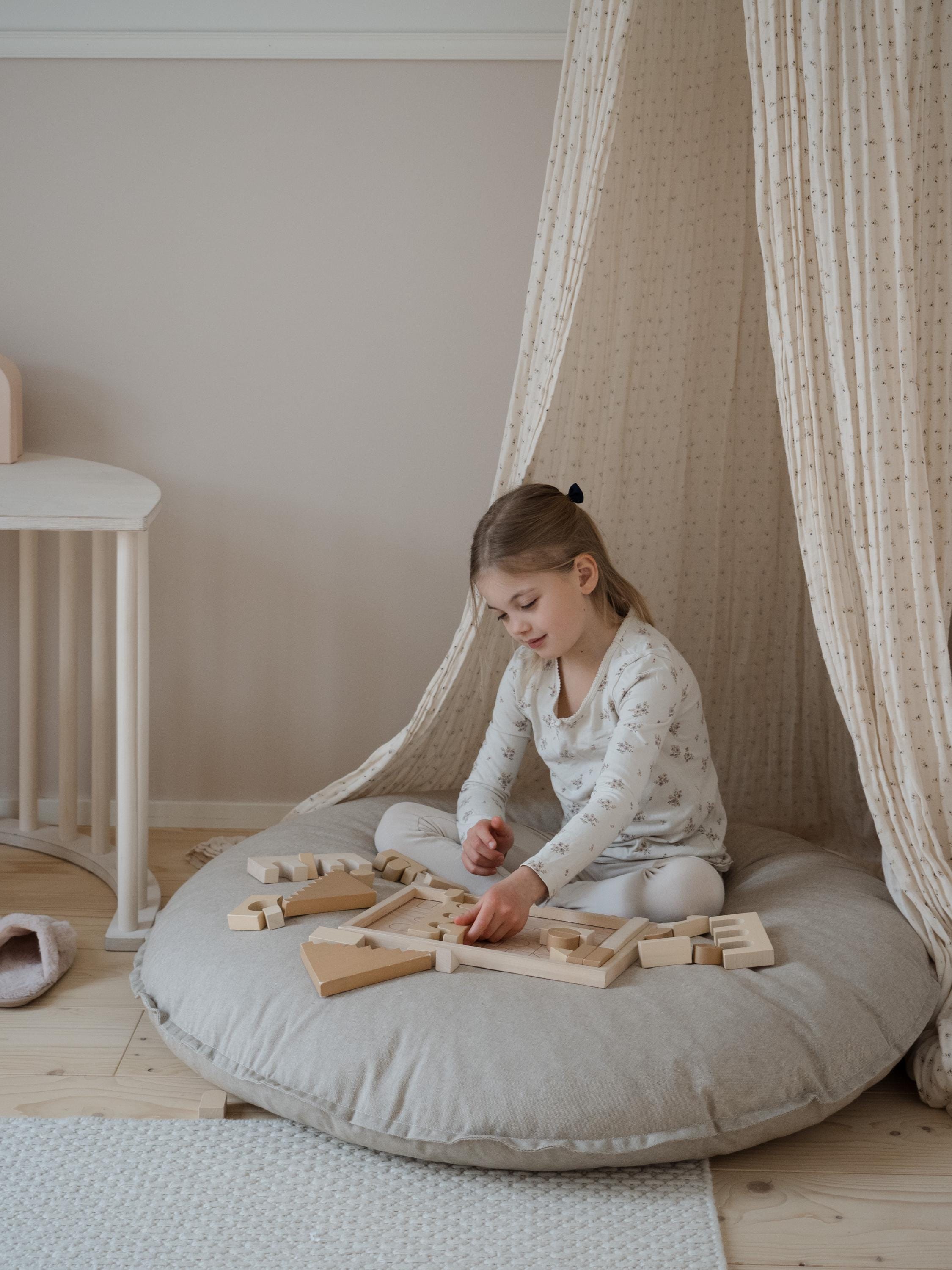 LEMPI Floor Cushion | Sand | Cozy Multifunctional Cushion - Etsy