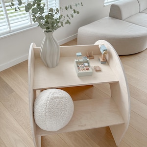 KUMPU 3-in-1 Montessori Bookshelf | Wooden Bookself Desk | Multifuntional Montessori Furniture image 16