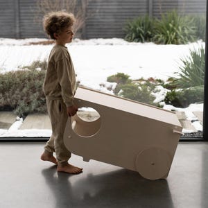 VERSO Learning Tower 3-in-1 – Montessori Toddler Tower for Kitchen | Wooden Adjustable Helper Stool