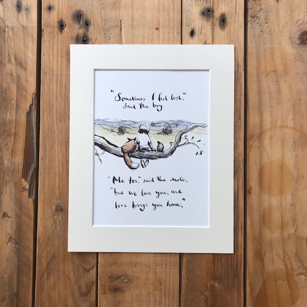 Mounted Print from The Boy The Mole The Fox & The Horse by Charlie Mackesy