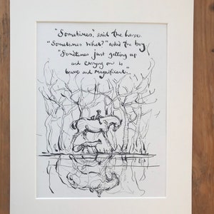 Mounted Print from The Boy The Mole The Fox & The Horse by Charlie Mackesy