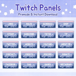 Twitch panels / cute purple twitch panel.