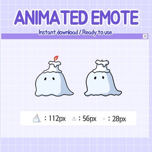 Twitch emotes animated cute ghost.