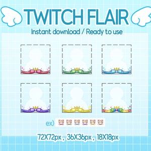 Twitch flair cute ribbon.