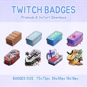 Twitch badges halloween creepy spooky stream bit.