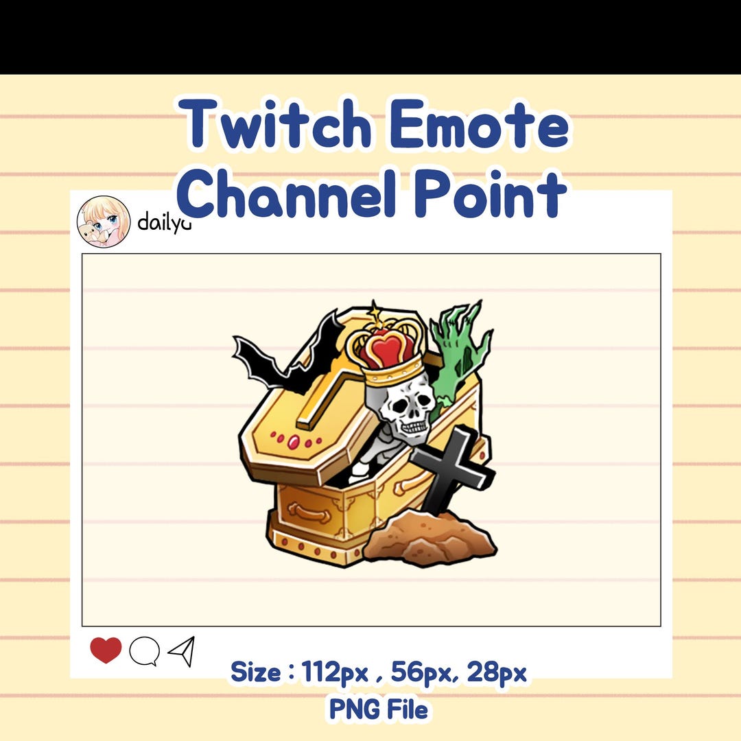 Twitch Halloween Channel Point Skull Spooky Emote (digital Download) - Etsy