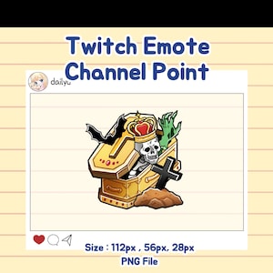 Twitch halloween channel point skull spooky emote.