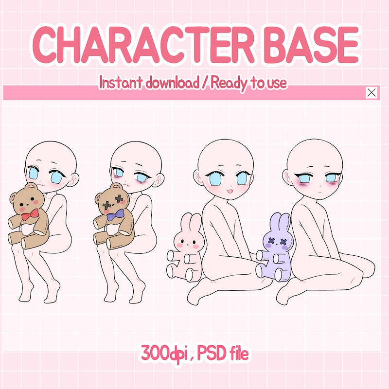 Chibi Body Base - Etsy