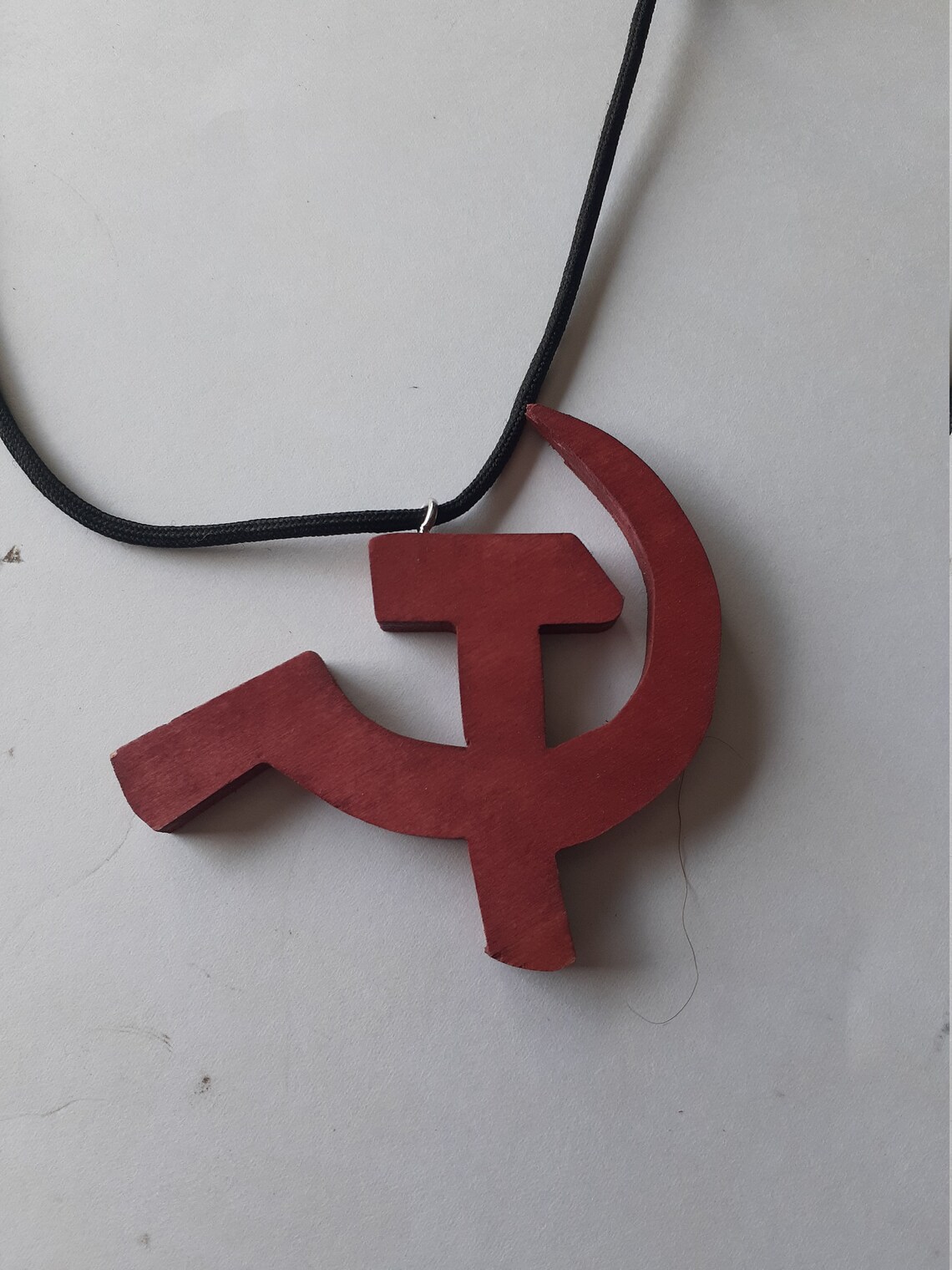 Hammer and Sickle Wood Pendant Etsy