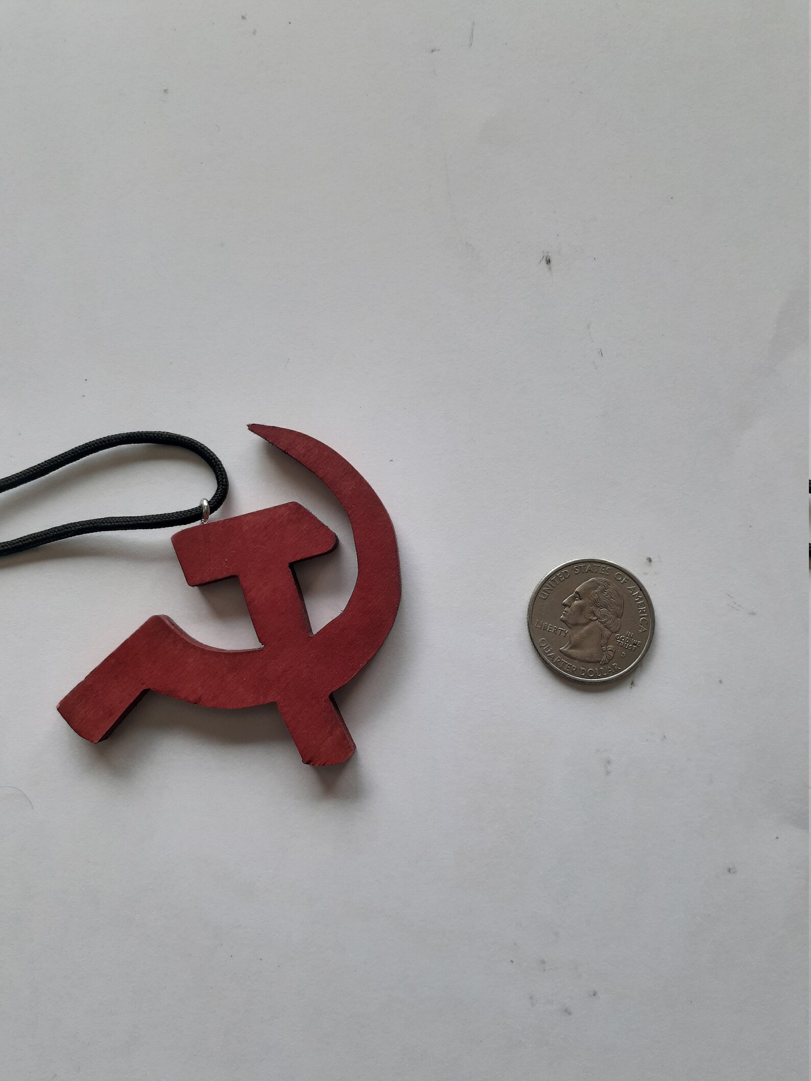 Hammer and Sickle Wood Pendant Etsy